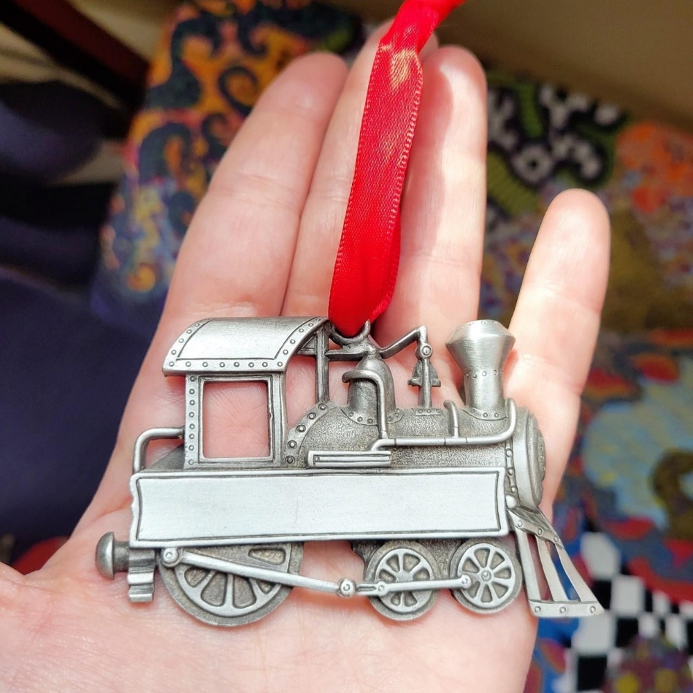 Vintage 1937 Model Locomotive Train Gloria Duchin Pewter Collectible Ornament